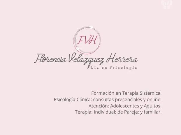 Psicóloga Florencia Velazquez Herrera