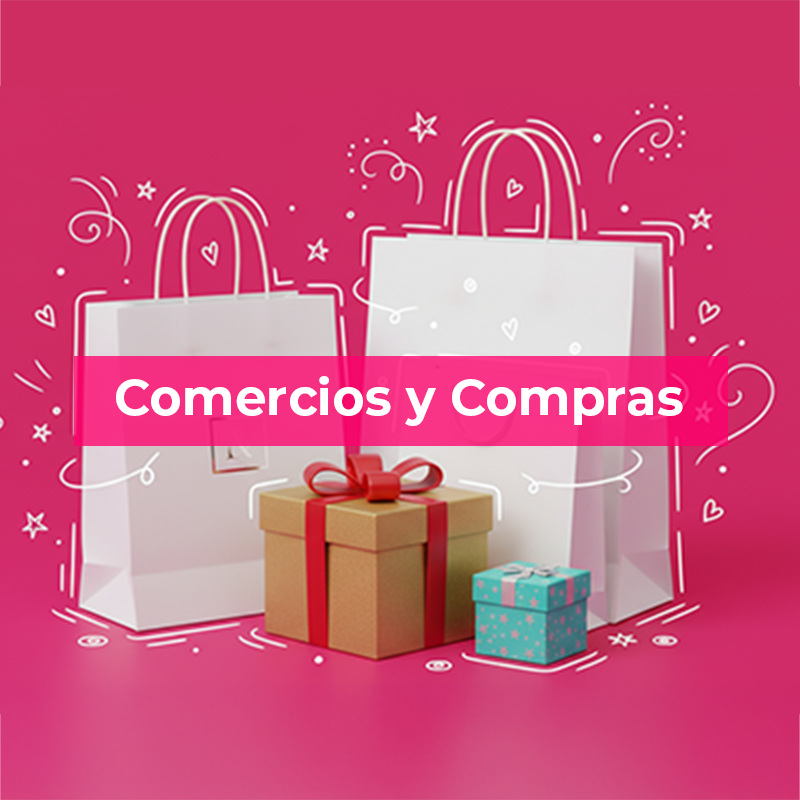 comercios y compras cuadrado