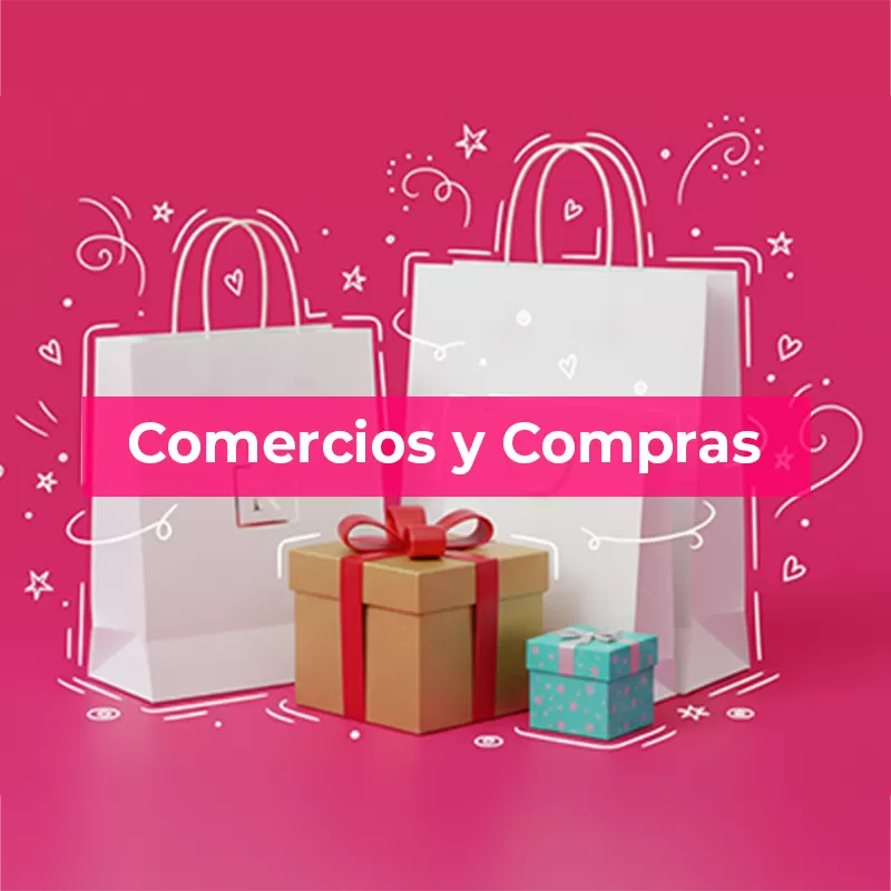 comercios y compras cuadrado
